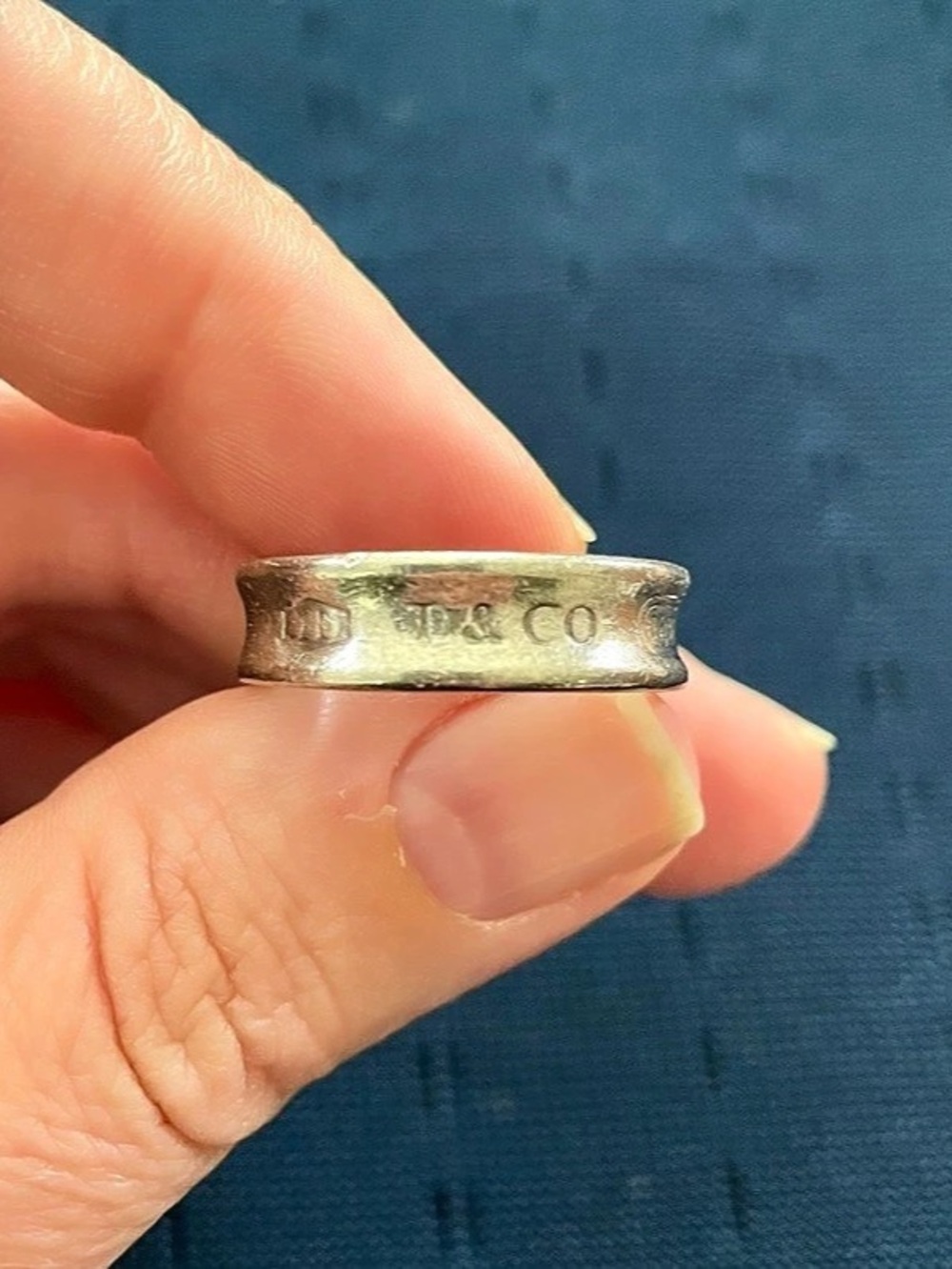 Tiffany & Co. Tiffany 1837 Concave Band Ring. Sterling Silver US 10